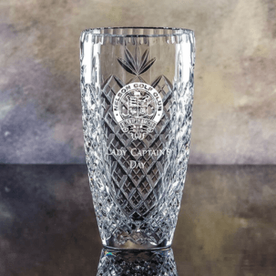 engraved vase